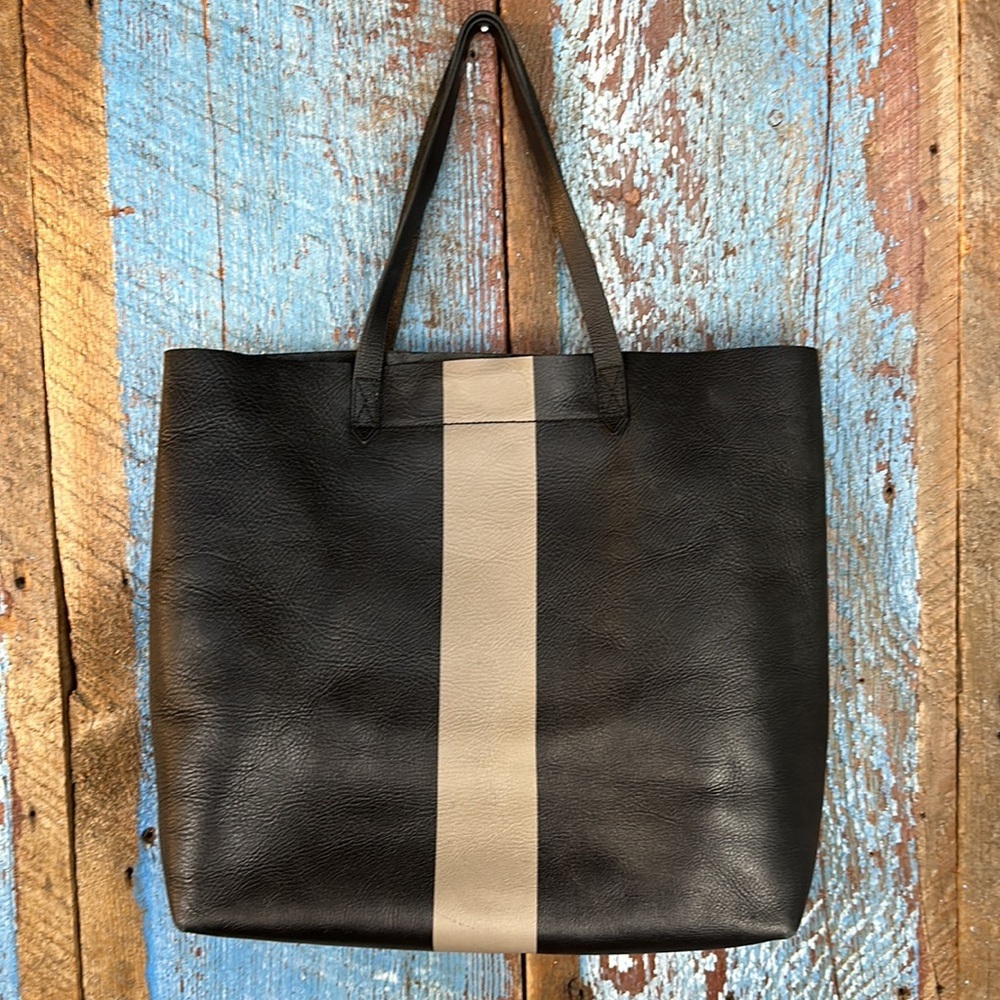 Madewell Black and Gray Tote Bag - Picture 10 of 12